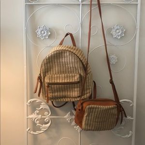 Small Backpack and Handbag